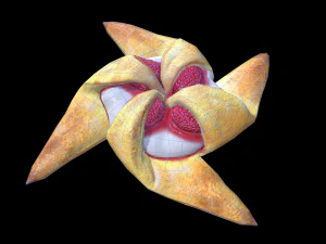Raspberry Pastry 3D Model