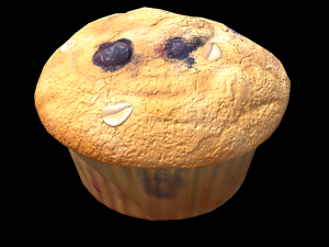 Blueberry Muffin 3D Model