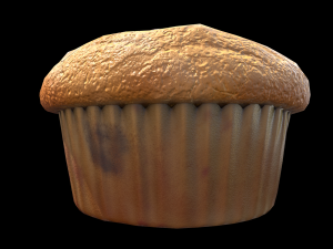 Blueberry Muffin 3D Model