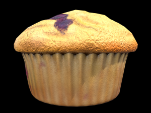 Blueberry Muffin 3D Model