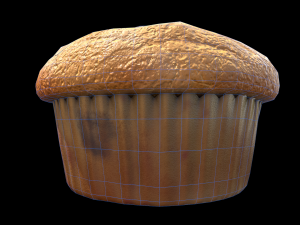 Blueberry Muffin 3D Model