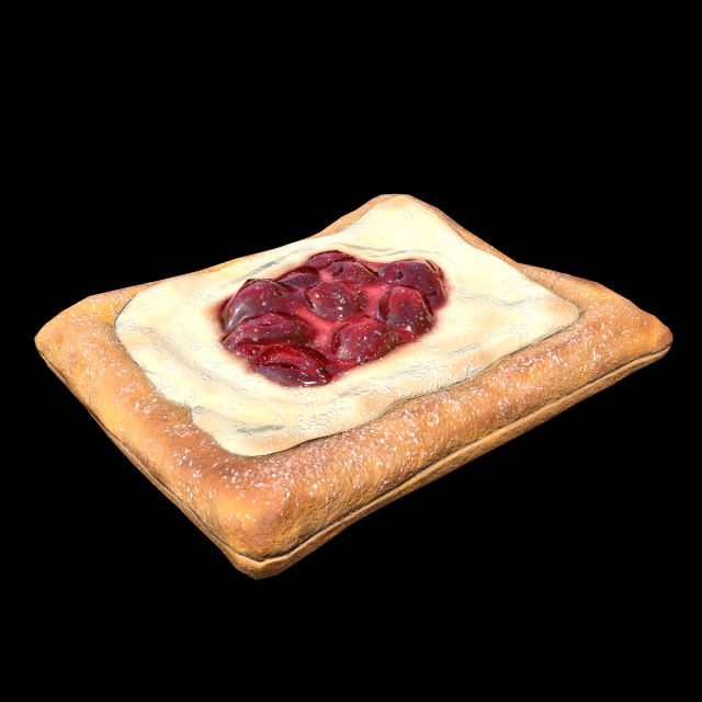 Danish Pastry 3Dモデル .c4d .max .obj .3ds .fbx .stl .blend