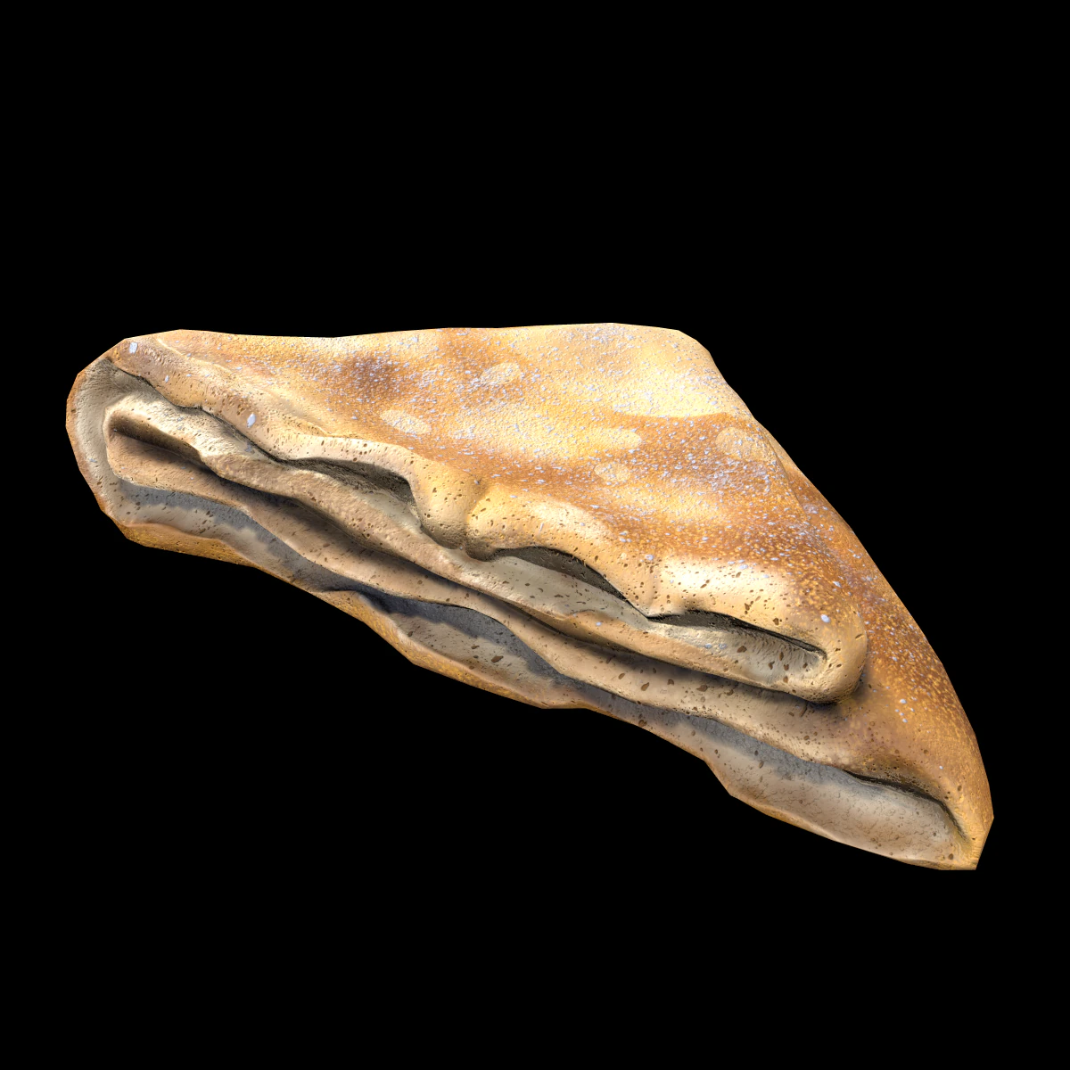 French Pancake 3D Model .c4d .max .obj .3ds .fbx .stl .blend 