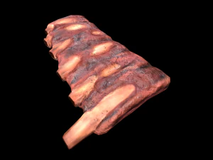 PorkRibs Grilled 3D Model