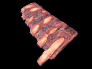 PorkRibs Grilled 3D Model