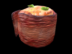 Scallop Bacon Model 3D