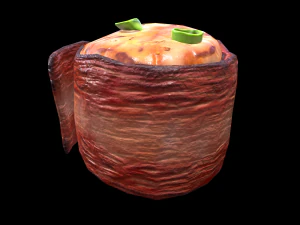 Scallop Bacon 3D Model