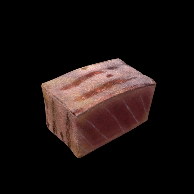 Tuna Cube 3D Model .c4d .max .obj .3ds .fbx .stl .blend 