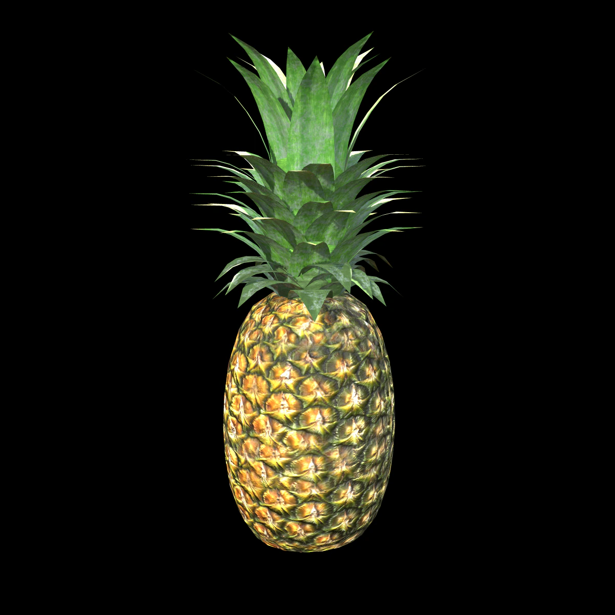Ananas 3D Modell .c4d .max .obj .3ds .fbx .stl .blend