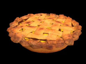 Peach Pie 3D Model