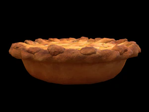 Peach Pie 3D Model