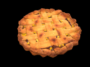 Peach Pie Model 3D