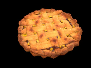 Peach Pie 3D Model