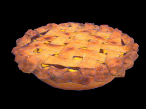 Peach Pie 3D Model
