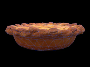 Peach Pie 3D Model