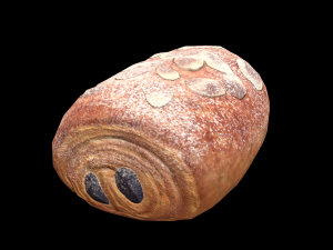 Almond Chocolatine 3D Model