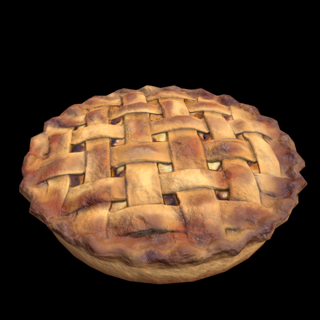 Apple Pie Modello 3D .c4d .max .obj .3ds .fbx .stl .blend 