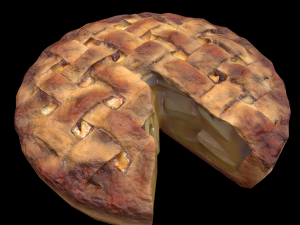 Apple Pie Chart 3Dモデル