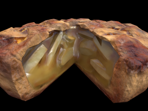 Apple Pie Chart 3Dモデル