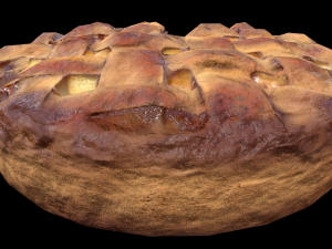 Apple Pie Chart 3Dモデル