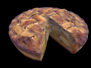 Apple Pie Chart 3Dモデル