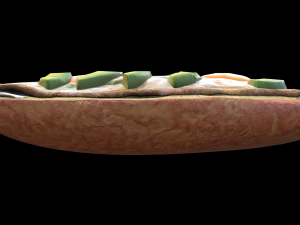 Avocado Mollete 3Dモデル