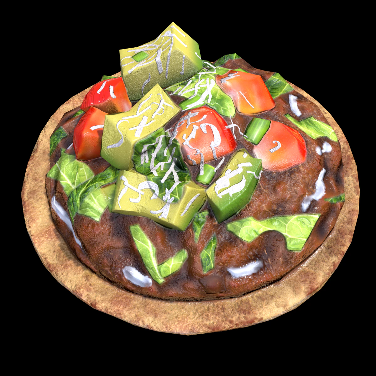 BeefTostada 3D Model .c4d .max .obj .3ds .fbx .stl .blend 
