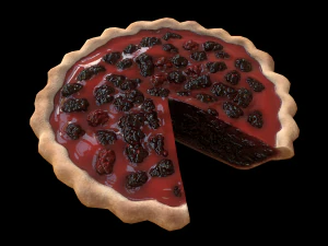 BlackGrassberryPieChart 3D Model