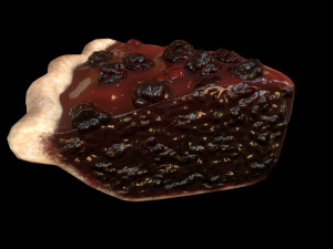 BlackGrassberryPiePiece 3D 모델