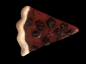 BlackGrassberryPiePiece 3D 모델