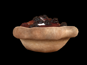 BlackGrassberryPiePiece 3D 모델