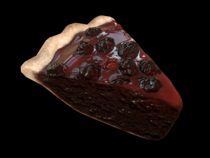 BlackGrassberryPiePiece 3D 모델