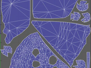 Kawałek Czarnej Trawy Model 3D