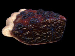 BlackGrassberryPiePiece 3D 모델