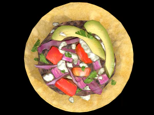 BlackBeanTostada Modello 3D