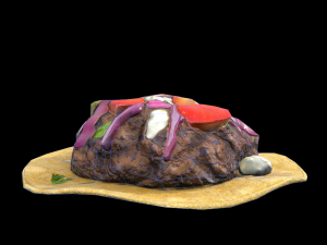 BlackBeanTostada Modello 3D