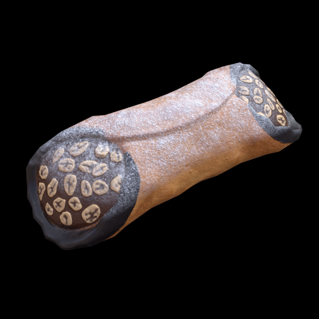 CannolisChocolate Modelo 3D .c4d .max .obj .3ds .fbx .stl .blend 