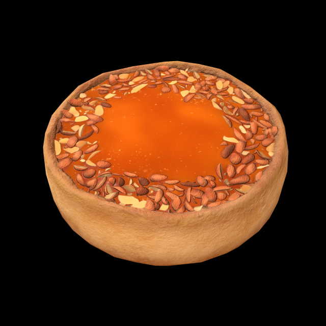 CheesecakeCaramel Modelo 3D .c4d .max .obj .3ds .fbx .stl .blend 
