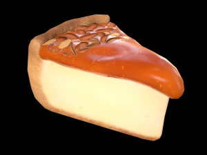CheesecakeCaramelPiece 3D 모델