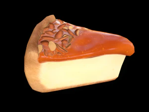 CheesecakeCaramelPiece 3D Model