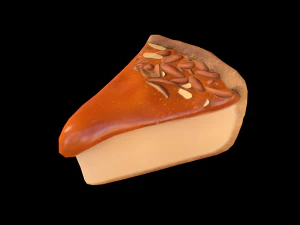 CheesecakeCaramelPiece 3D Model