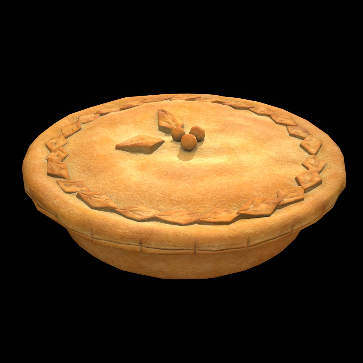 CherryPie 3D Model .c4d .max .obj .3ds .fbx .stl .blend 