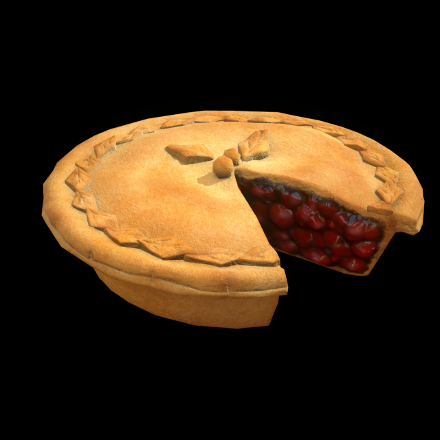CherryPieChart Modello 3D .c4d .max .obj .3ds .fbx .stl .blend 