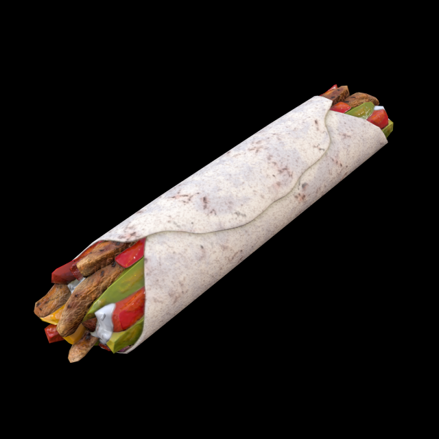 ChickenFajita 3D 모델 .c4d .max .obj .3ds .fbx .stl .blend 