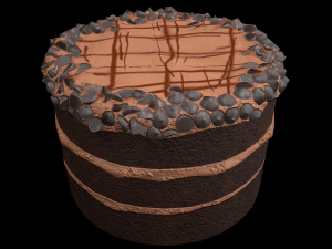 ChocolateGateau 3D Model