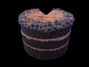 चॉकलेटगेटौचार्ट 3D मॉडल