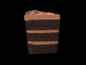 ChocolateGateauPiece 3D Model