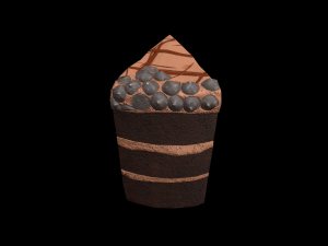 ChocolateGateauPiece Modèle 3D