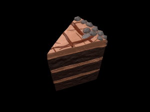ChocolateGateauPiece Modèle 3D