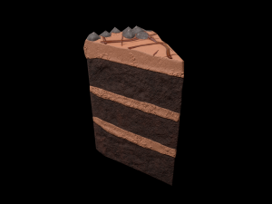ChocolateGateauPiece Modèle 3D